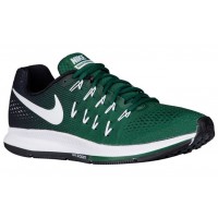 Nike Air Zoom Pegasus 33 Hommes chaussures de course vert foncé/blanc VSB536