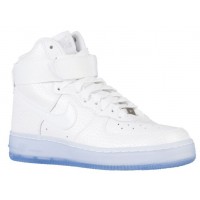Nike Air Force 1 Mid Femmes baskets blanc/bleu clair AIE926