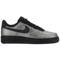 Nike Air Force 1 '07 Mid Premium Femmes chaussures argenté/noir OLD650