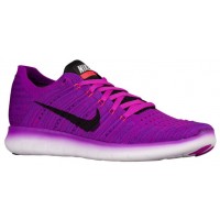 Nike Free RN Flyknit Femmes chaussures de sport violet/noir LER582