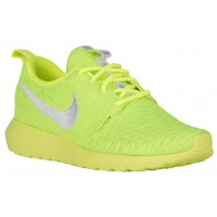 Nike Roshe One NM Flyknit Femmes chaussures de course vert clair/blanc QZA481