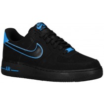 Nike Air Force 1 Low Hommes chaussures de sport noir/bleu clair UIS551