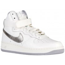 Nike Air Force 1 High Retro Hommes chaussures blanc/gris BTC406