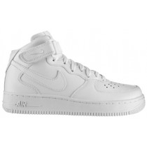 Nike Air Force 1 '07 Mid Femmes chaussures de sport Tout blanc/blanc FMU450