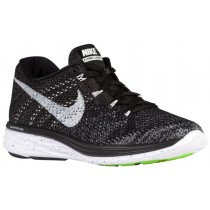 Nike Flyknit Lunar 3 Femmes chaussures de course noir/gris QVF091