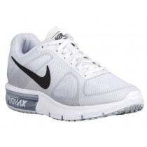 Nike Air Max Sequent Femmes chaussures de course blanc/gris YRH588