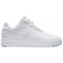 Nike Air Force 1 Low Flyknit Femmes chaussures Tout blanc/blanc VYE730