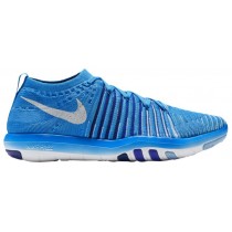 Nike Free Transform Flyknit Femmes chaussures bleu clair/blanc KCV385