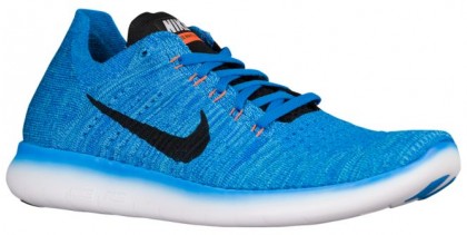 Nike Free RN Flyknit Hommes chaussures bleu clair/noir SPC209